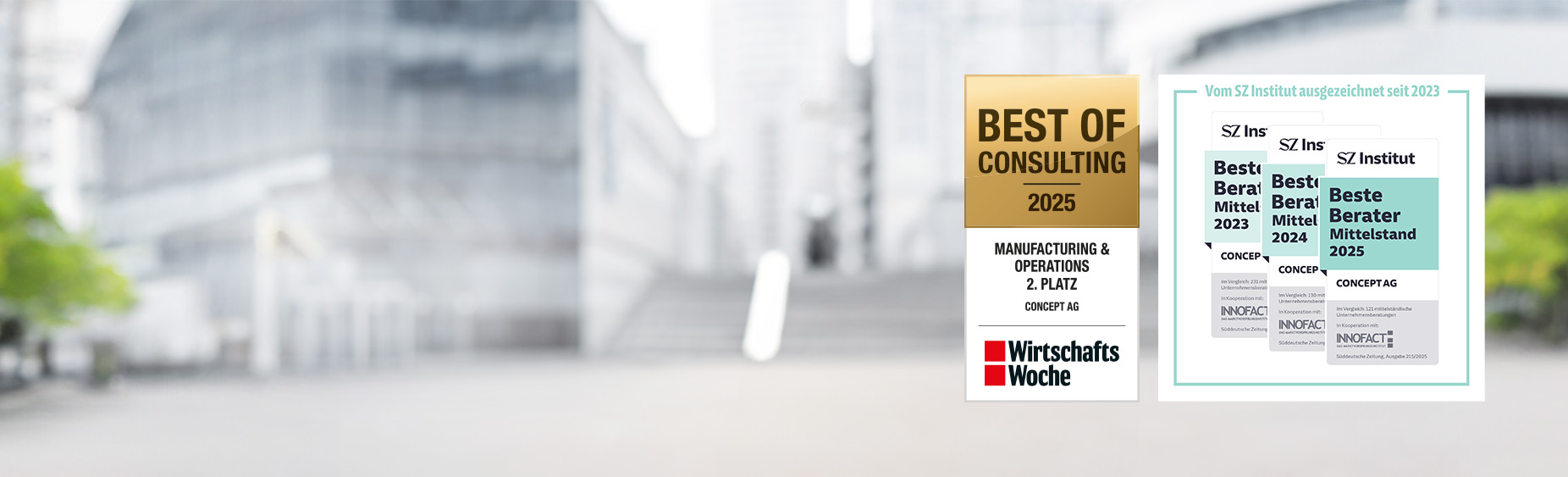 Zwei Platzierungen in 2025 Siegel 2025