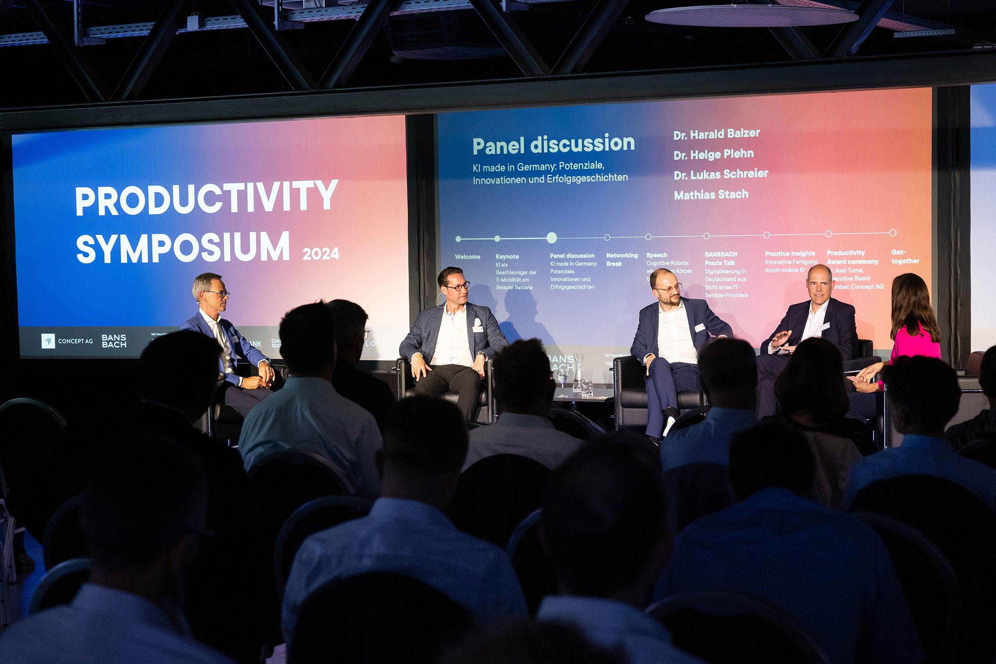 Podiumsdiskussion beim Productivity Symposium 2024